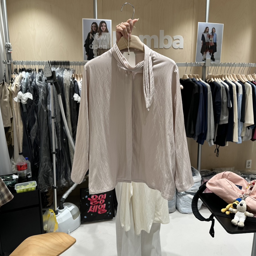 RUMBA韓國代購㊣女士新品時尚人氣真品休閑25秋冬襯衫蕾絲衫RUMBA襯衫/蕾絲衫圖色2