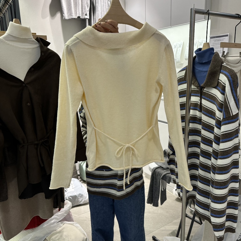 UNA/THE MAY東大門㊣代購女士新品人氣針織衫不含內搭開衫THEMAY/UNA針織衫