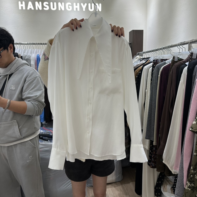 HANSUNGHYUN韓國直郵㊣女裝新品推薦熱賣人氣真品襯衫蕾絲衫HANSUNGHYUN襯衫/蕾絲衫