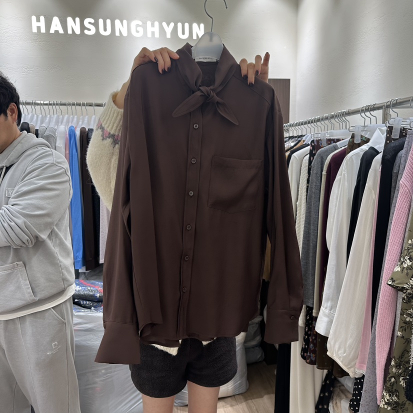 HANSUNGHYUN韓國直郵㊣女裝新品推薦熱賣人氣真品襯衫蕾絲衫HANSUNGHYUN襯衫/蕾絲衫圖色2