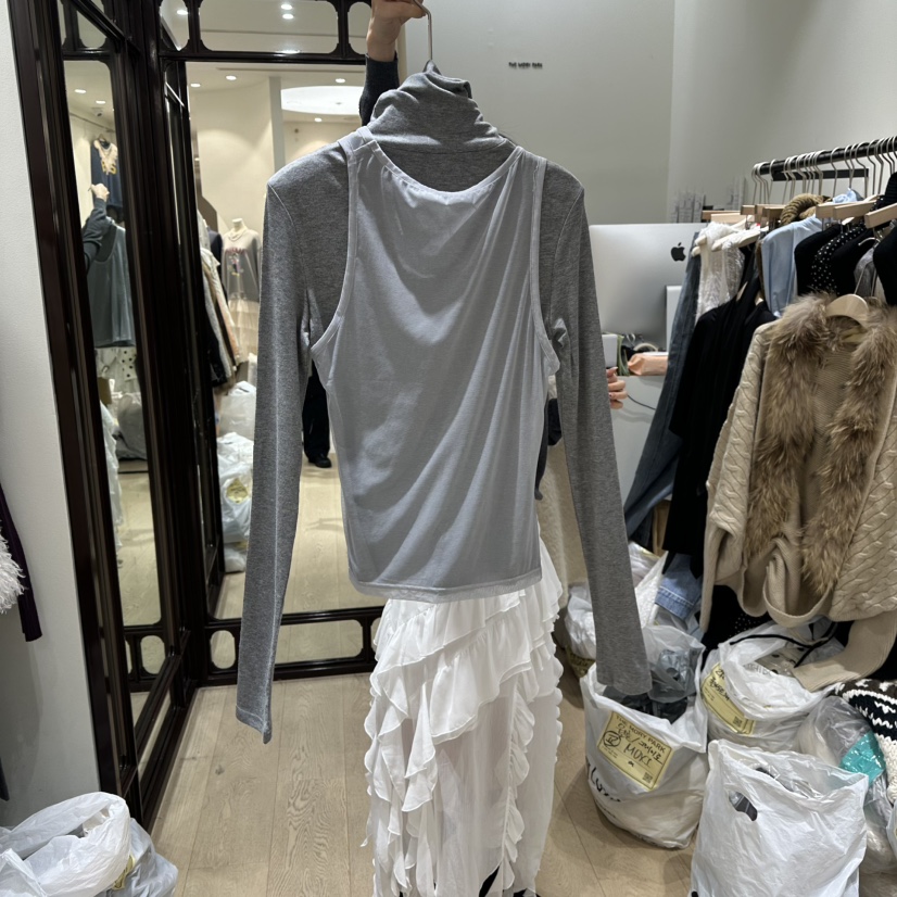 THEMORYPARK韓國直郵㊣女裝新款休閑職業25秋冬熱賣套裝透明THE MORY PARK套裝