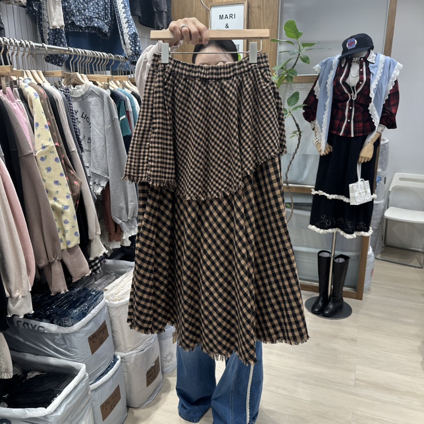 MARI CO韓國代購㊣女裝新款人氣休閑職業推薦時尚真品長裙MARI CO長裙