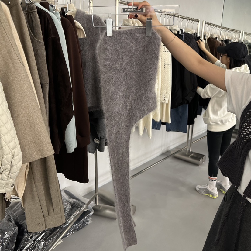 DOUBLE STANDARD/LE SMOKING/MAISONSTAFF東大門㊣代購女裝新品人氣帽子馬海毛兜帽MAISONSTAFF帽子