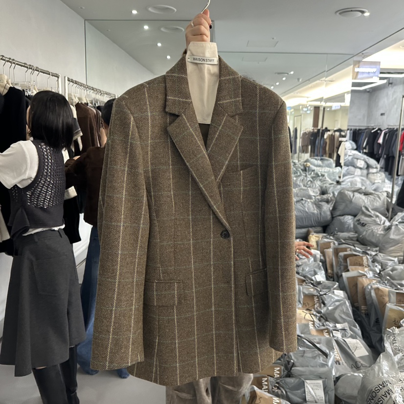 DOUBLE STANDARD/LE SMOKING/MAISONSTAFF東大門㊣代購女士新品職業夾克MAISONSTAFF夾克