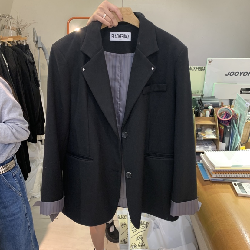 BLACKFRIDAY東大門㊣實拍女裝新品職業推薦休閑真品人氣夾克BLACK FRIDAY夾克圖色3