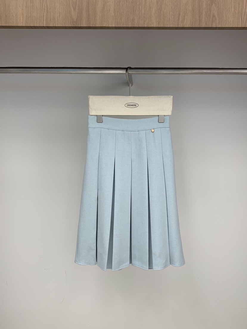 ONE MONE東大門㊣實拍女士新品熱賣人氣半身裙中短裙百褶褶裙ONE MONE半身裙/中短裙圖色2