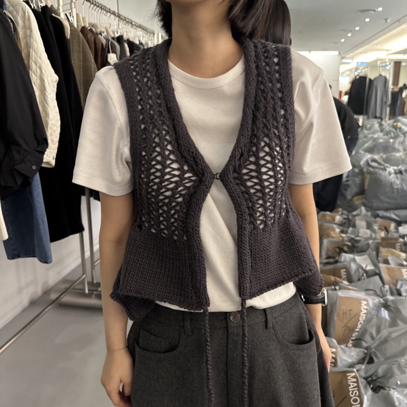 DOUBLE STANDARD/LE SMOKING/MAISONSTAFF東大門㊣代購女裝新品推薦馬甲不含內搭MAISONSTAFF馬甲圖色2