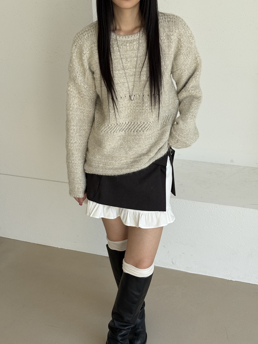 Verbena東大門㊣直郵女裝新款休閑熱賣職業25秋冬人氣針織衫Verbena針織衫