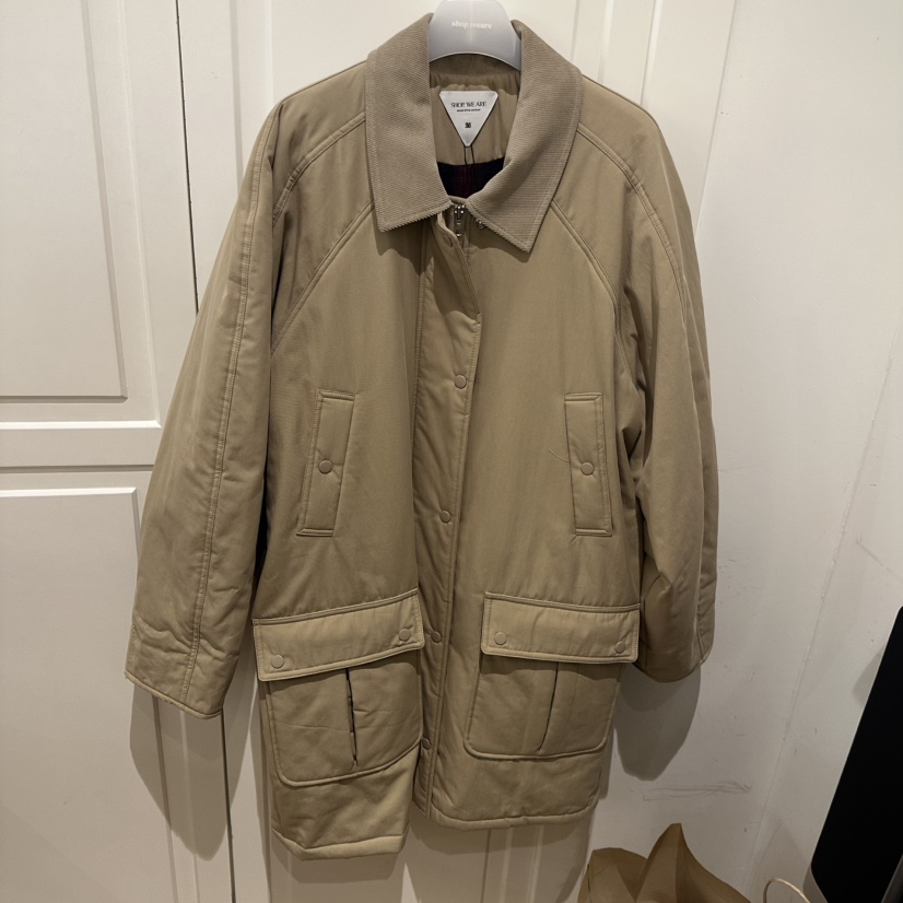 WE ARE/WELOVER韓國直郵㊣女士新品真品時尚25秋冬中長款大衣SHOP_WE ARE中長款大衣