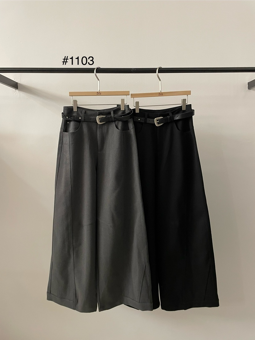 2DA/DARIMI-P韓國直郵㊣女士新品推薦人氣25秋冬休閑褲含腰帶2DA/DARIMI-P休閑褲