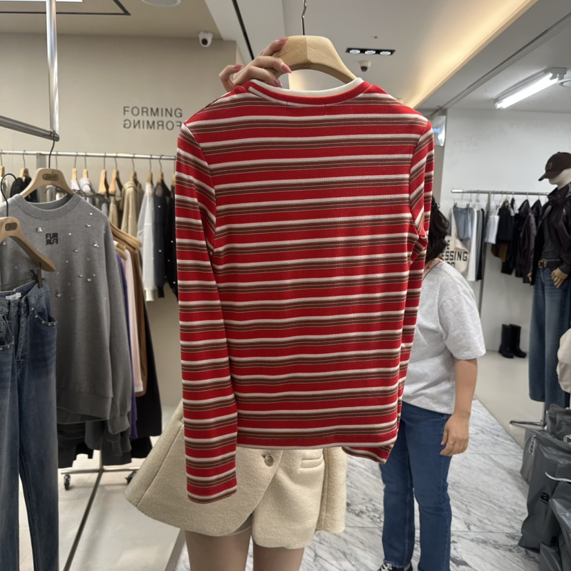 FORMING-P東大門㊣直郵女裝新品休閑人氣推薦25秋冬長袖T恤FORMING-P長袖T恤