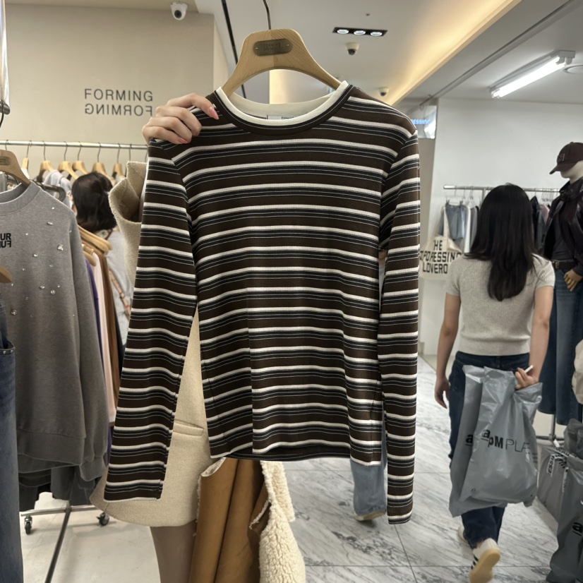 FORMING-P東大門㊣直郵女裝新品休閑人氣推薦25秋冬長袖T恤FORMING-P長袖T恤圖色2