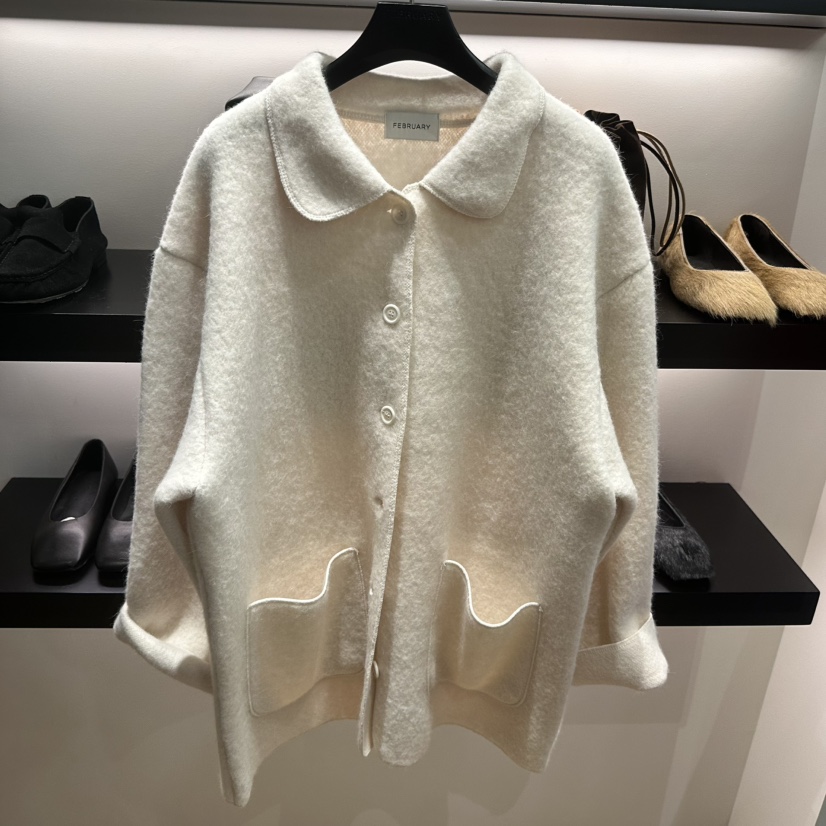 FEBRUARY 11韓國直郵㊣女裝新品人氣推薦熱賣短款大衣羊駝FEBRUARY 11短款大衣