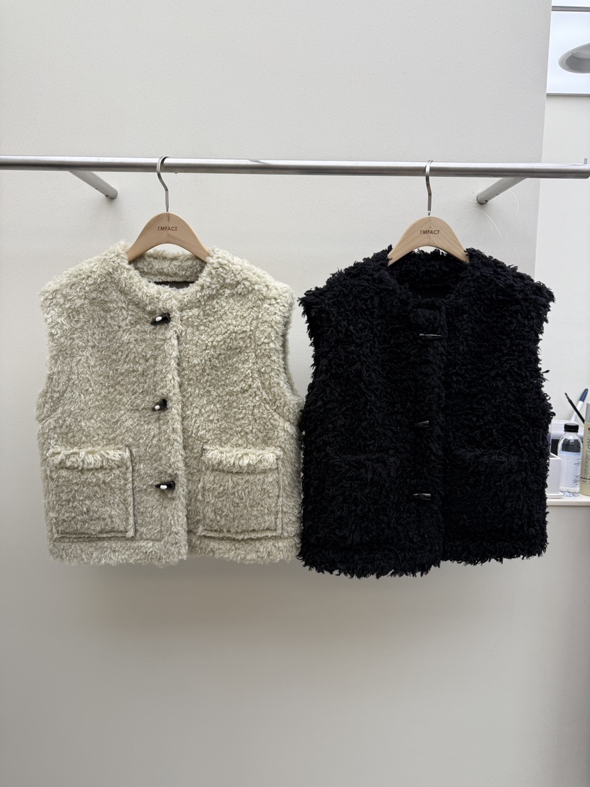 I MFACT東大門㊣直郵女裝新品真品時尚25秋冬馬甲兩面可穿雙面I MFACT馬甲