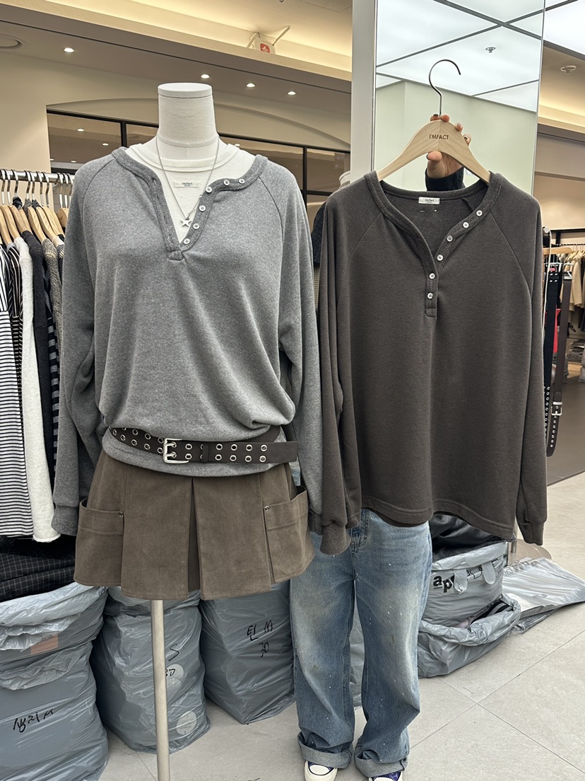 I MFACT東大門㊣代購女裝新品人氣休閑真品推薦衛衣不含腰帶I MFACT衛衣
