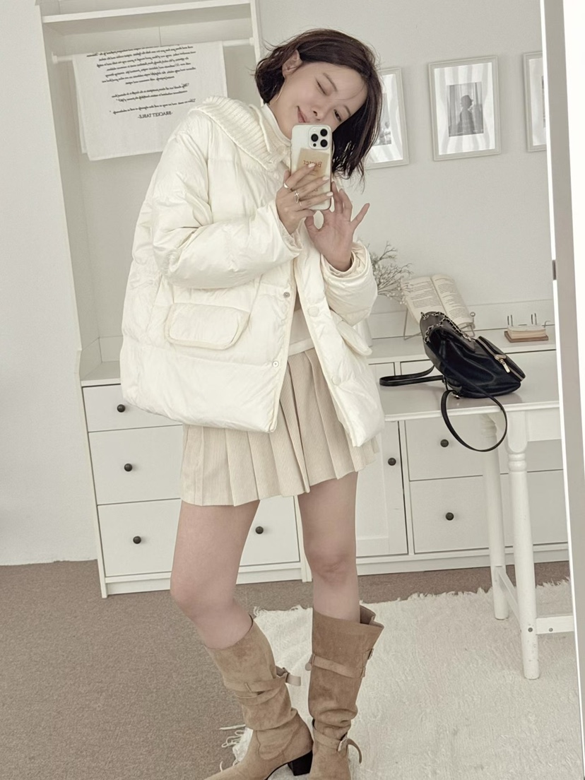 BUTTER-P東大門㊣直郵女裝新品休閑推薦熱賣短款羽絨服填充BUTTER-P短款羽絨服