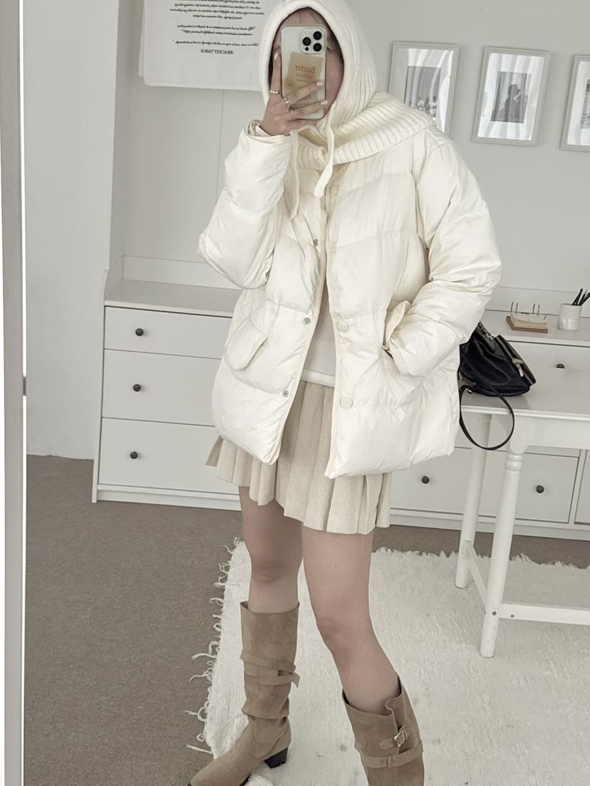 BUTTER-P東大門㊣直郵女裝新品休閑推薦熱賣短款羽絨服填充BUTTER-P短款羽絨服
