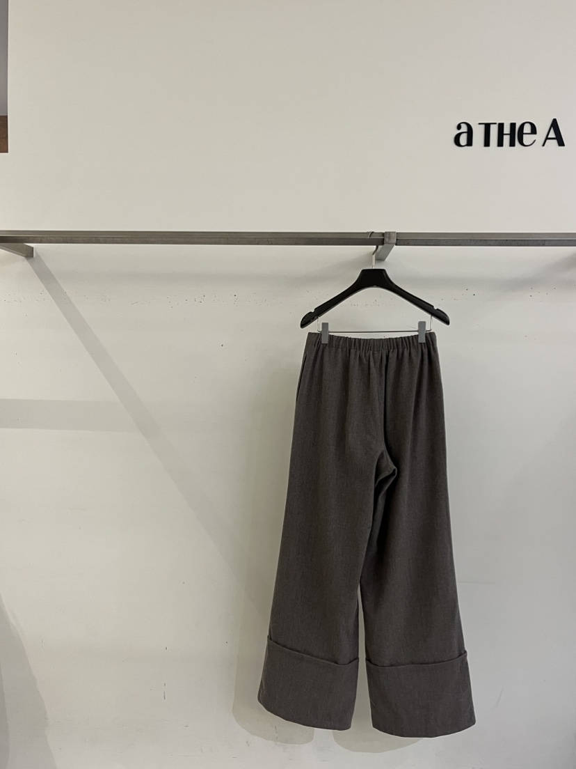 ATHEA韓國代購㊣女士新品時尚25秋冬熱賣真品休閑推薦褲子羊毛ATHEA褲子