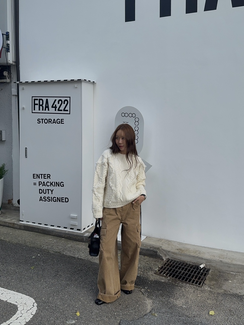 MADE-P東大門㊣實拍女裝新品真品推薦休閑熱賣25秋冬人氣毛衣MADE-P毛衣