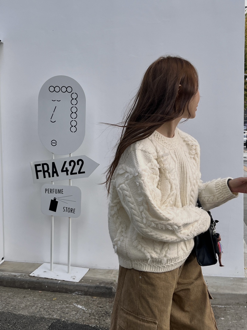 MADE-P東大門㊣實拍女裝新品真品推薦休閑熱賣25秋冬人氣毛衣MADE-P毛衣