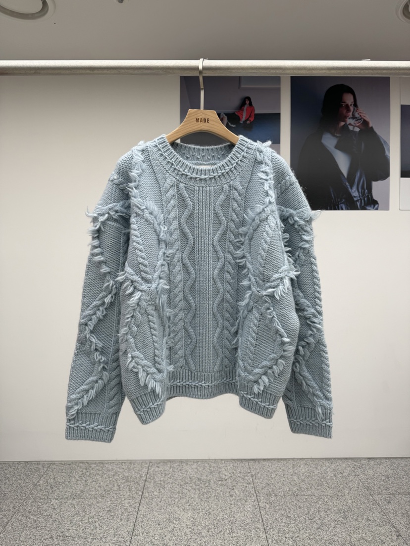MADE-P東大門㊣實拍女裝新品真品推薦休閑熱賣25秋冬人氣毛衣MADE-P毛衣圖色2