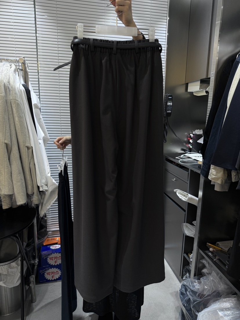 CM韓國代購㊣女裝新品熱賣時尚25秋冬人氣休閑褲不含腰帶羊毛CM_centimeter休閑褲