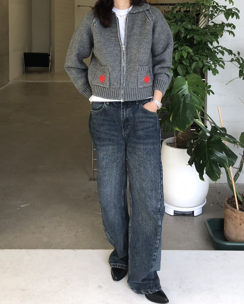 GLAD SOME東大門㊣直郵女裝新款人氣時尚推薦針織衫拉鏈開衫GLAD SOME針織衫