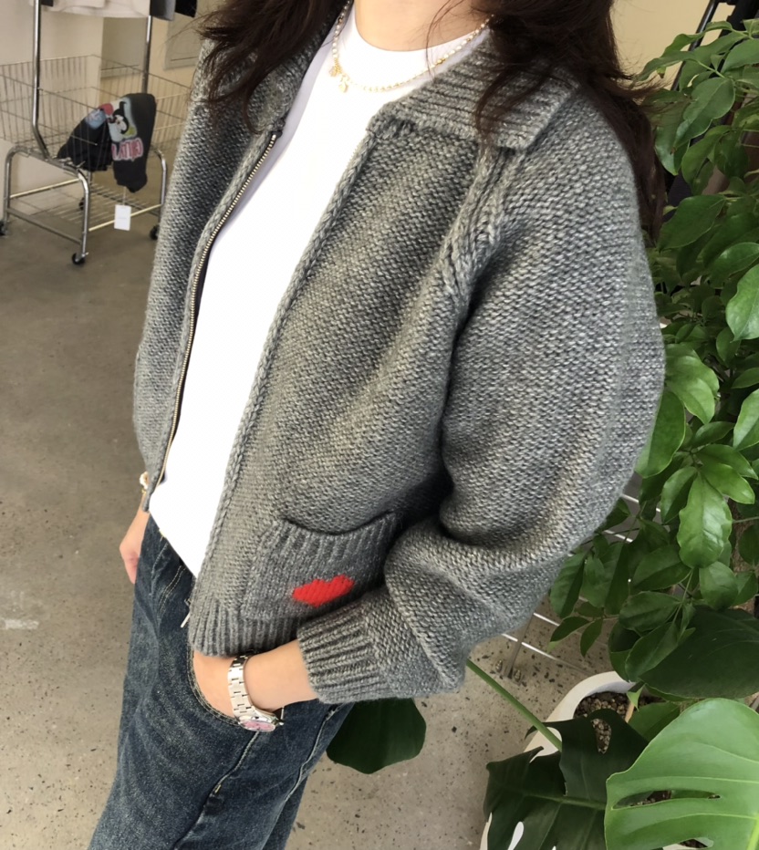 GLAD SOME東大門㊣直郵女裝新款人氣時尚推薦針織衫拉鏈開衫GLAD SOME針織衫