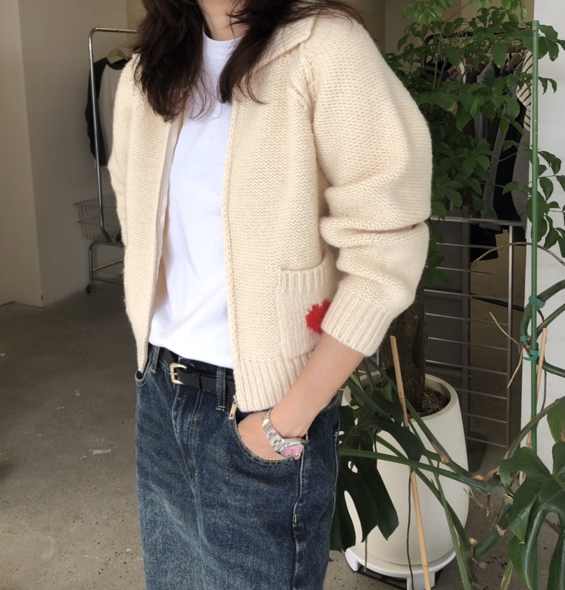GLAD SOME東大門㊣直郵女裝新款人氣時尚推薦針織衫拉鏈開衫GLAD SOME針織衫