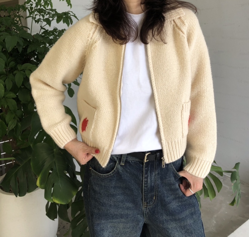 GLAD SOME東大門㊣直郵女裝新款人氣時尚推薦針織衫拉鏈開衫GLAD SOME針織衫