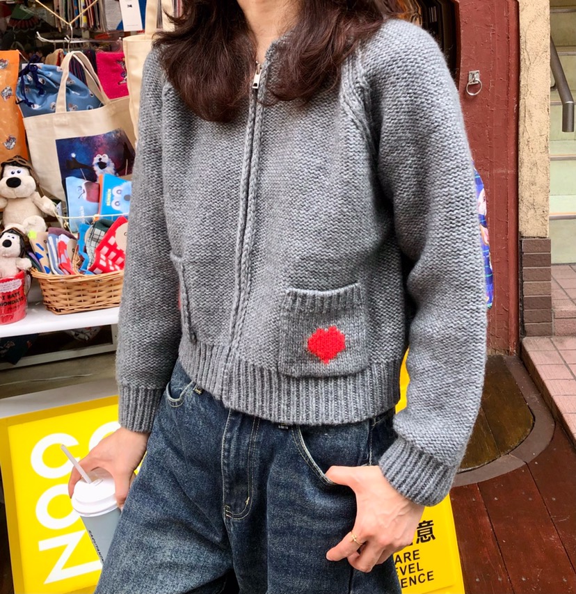 GLAD SOME東大門㊣直郵女裝新款人氣時尚推薦針織衫拉鏈開衫GLAD SOME針織衫