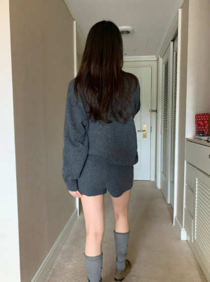 WELL ROW-T東大門㊣代購女士新款熱賣人氣25秋冬短褲羊毛WELL ROW-T短褲