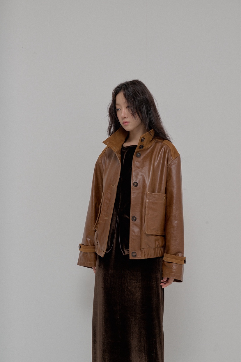 ATHEA韓國代購㊣女士新品熱賣25秋冬人氣真品時尚推薦夾克羊皮ATHEA夾克