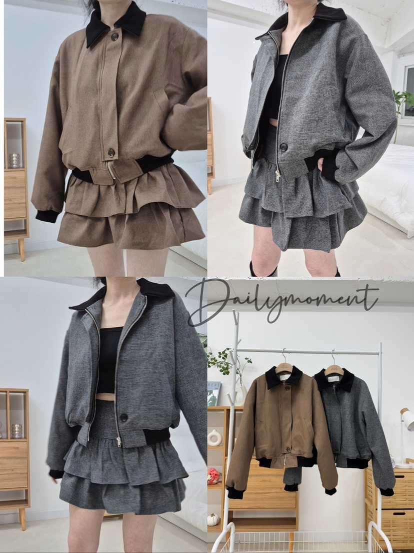 DAILY MOMENT東大門㊣實拍女裝新品休閑熱賣25秋冬職業夾克DAILY MOMENT夾克