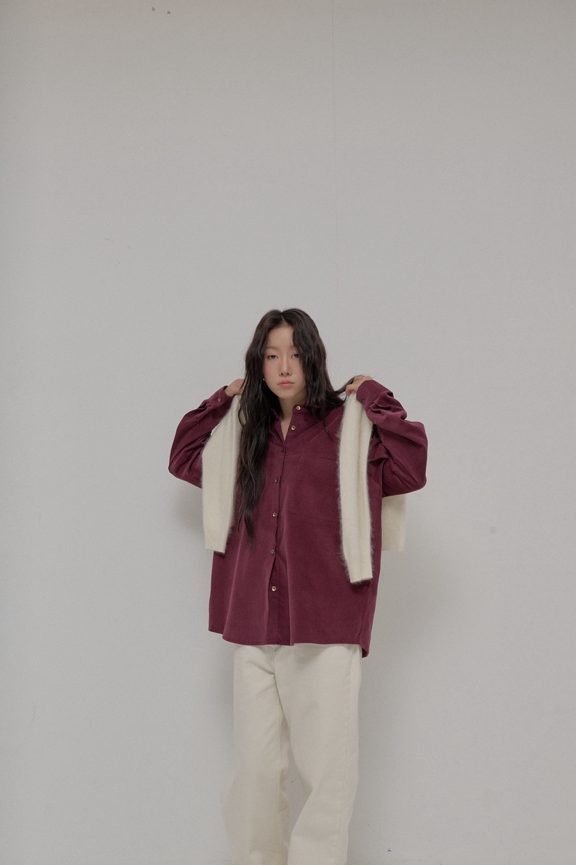 ATHEA韓國代購㊣女士新款25秋冬熱賣真品時尚襯衫蕾絲衫燈心絨ATHEA襯衫/蕾絲衫