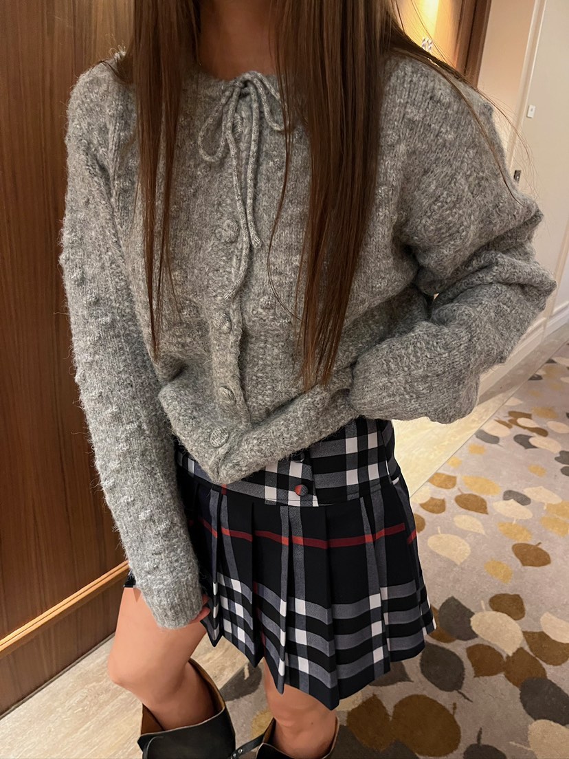 LOVE PULL韓國代購㊣女裝新款時尚熱賣人氣真品職業短裙格紋LOVE PULL短裙
