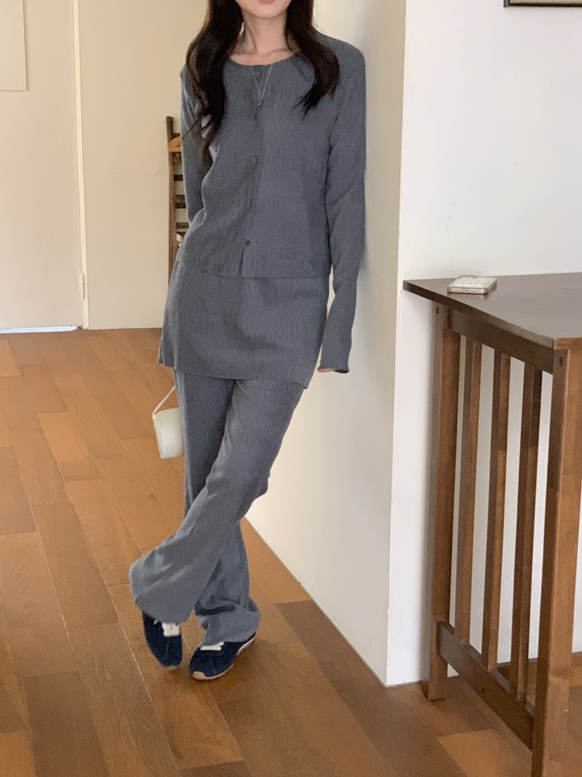 NOTHING韓國代購㊣女裝新品真品推薦25秋冬人氣長袖T恤褶皺NOTHING長袖T恤