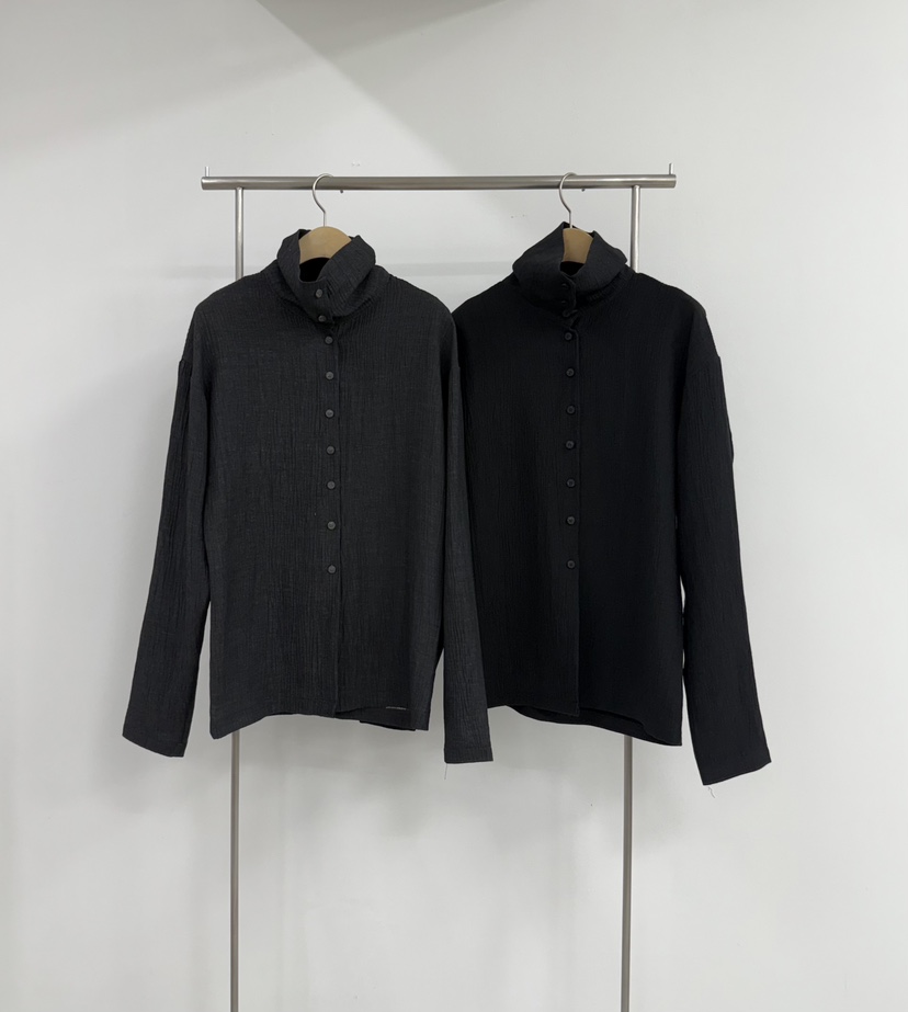 YIKHO STYLE韓國直郵㊣女裝新品休閑職業真品襯衫蕾絲衫褶皺YIKHO STYLE襯衫/蕾絲衫