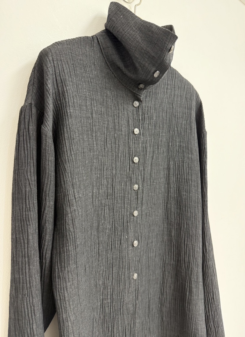 YIKHO STYLE韓國直郵㊣女裝新品休閑職業真品襯衫蕾絲衫褶皺YIKHO STYLE襯衫/蕾絲衫