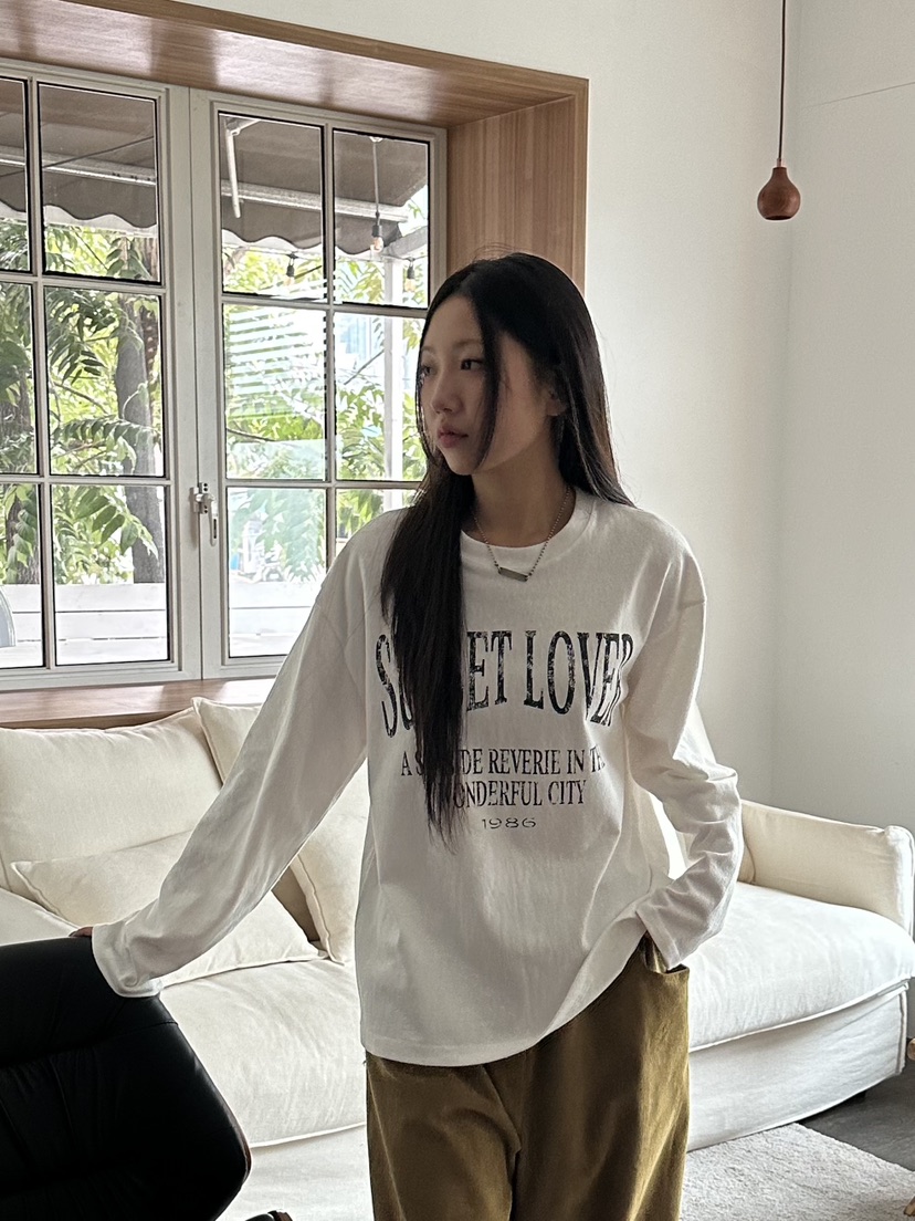 I MFACT東大門㊣直郵女士新品真品熱賣時尚長袖T恤不含腰包I MFACT長袖T恤