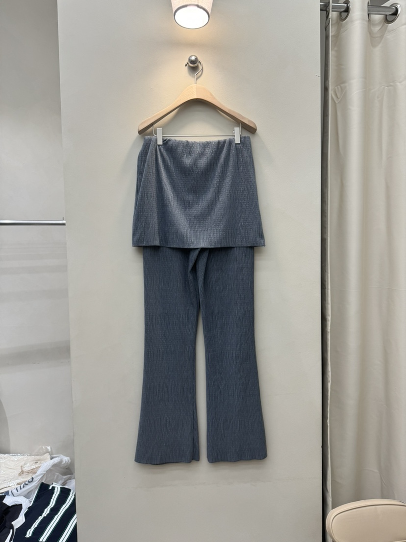 NOTHING東大門㊣代購女士新款時尚25秋冬休閑推薦真品裙褲褶皺NOTHING裙褲