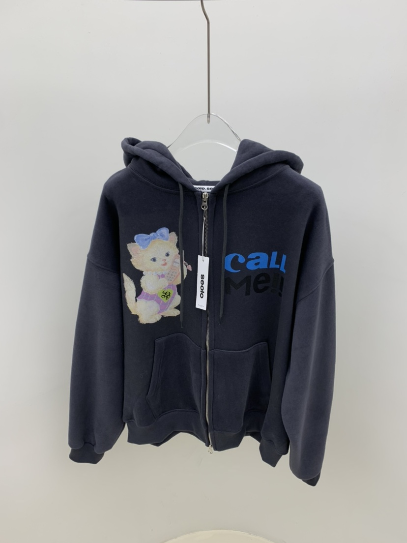 SEOLO東大門㊣代購女裝新品25秋冬推薦時尚熱賣休閑人氣衛衣Seolo seoul衛衣