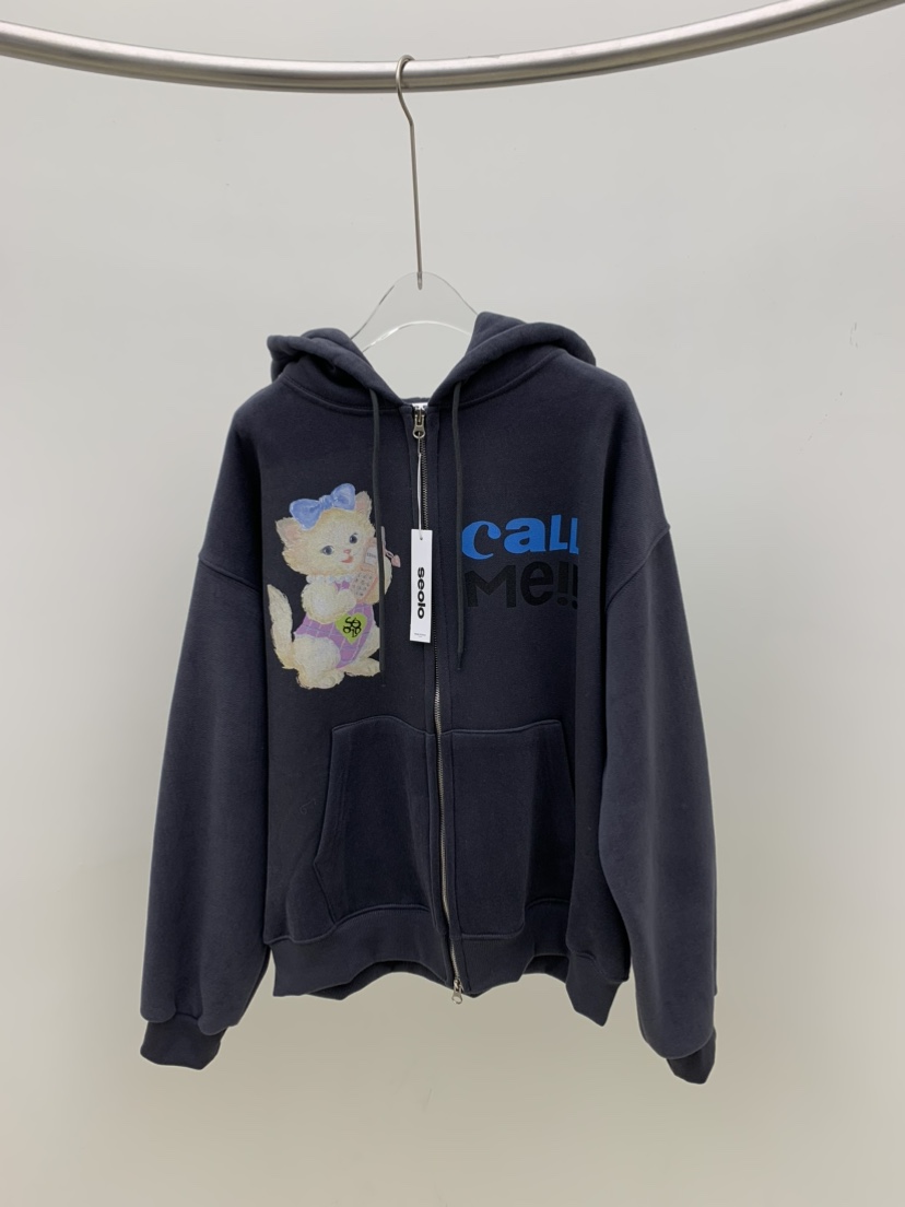 SEOLO東大門㊣代購女裝新品25秋冬推薦時尚熱賣休閑人氣衛衣Seolo seoul衛衣