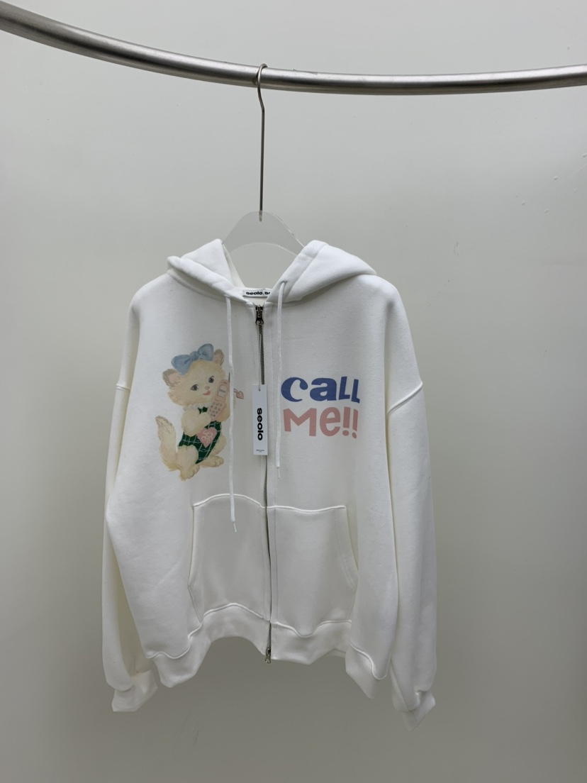 SEOLO東大門㊣代購女裝新品25秋冬推薦時尚熱賣休閑人氣衛衣Seolo seoul衛衣圖色2