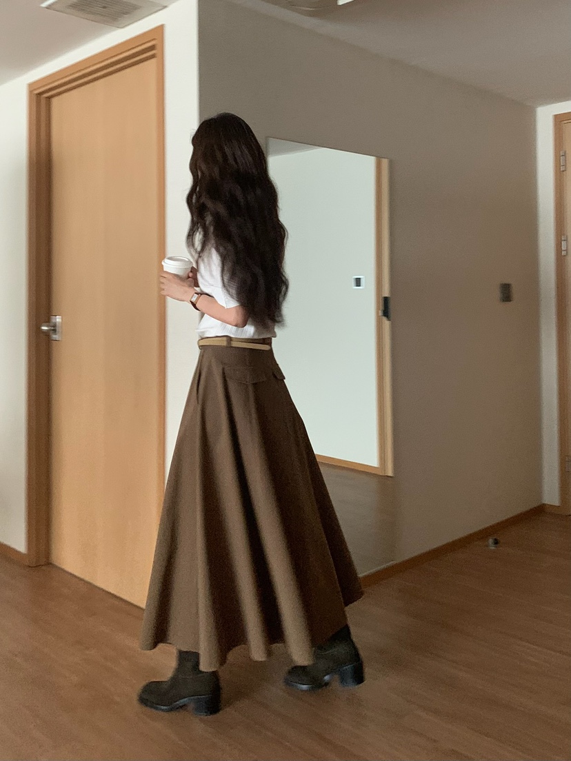 BLEECKER東大門㊣實拍女士新款推薦25秋冬真品職業熱賣長裙棉BLEECKER長裙