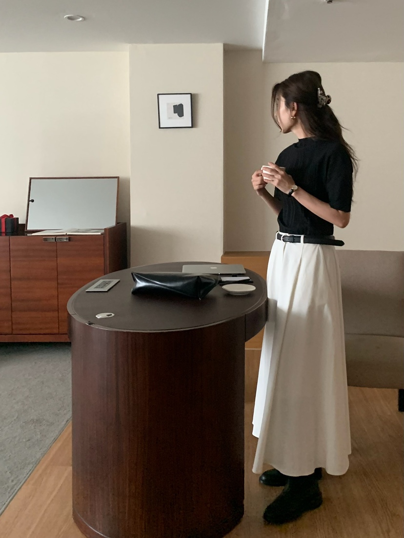BLEECKER東大門㊣實拍女士新款推薦25秋冬真品職業熱賣長裙棉BLEECKER長裙