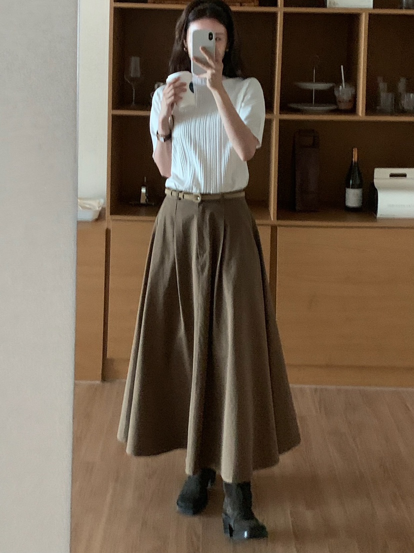 BLEECKER東大門㊣實拍女士新款推薦25秋冬真品職業熱賣長裙棉BLEECKER長裙