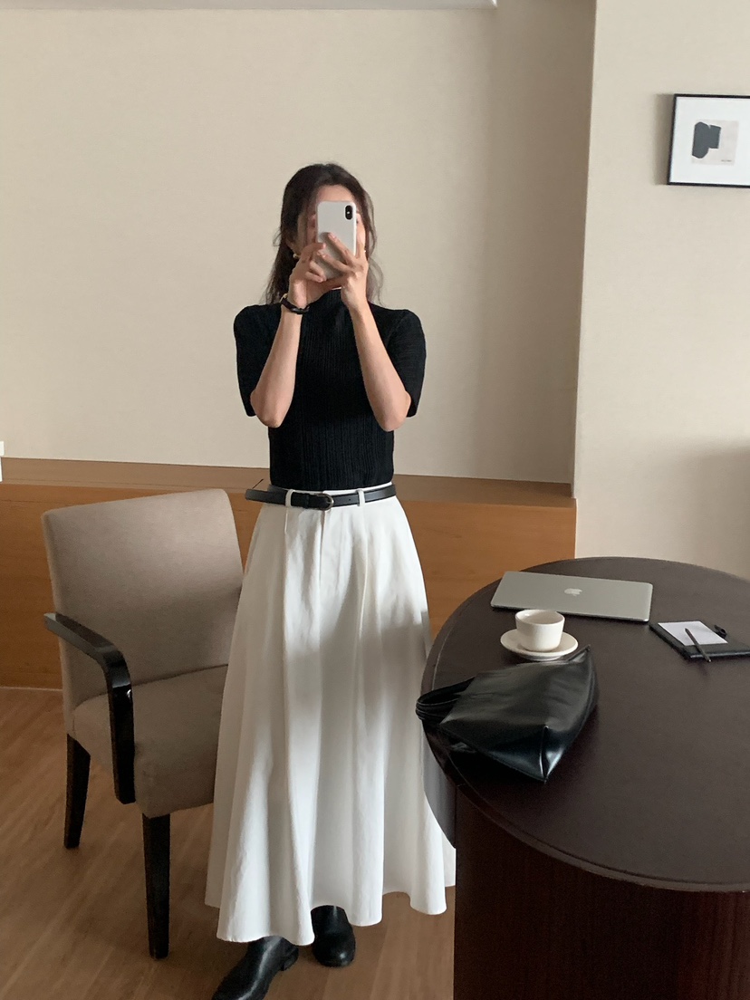 BLEECKER東大門㊣實拍女士新款推薦25秋冬真品職業熱賣長裙棉BLEECKER長裙