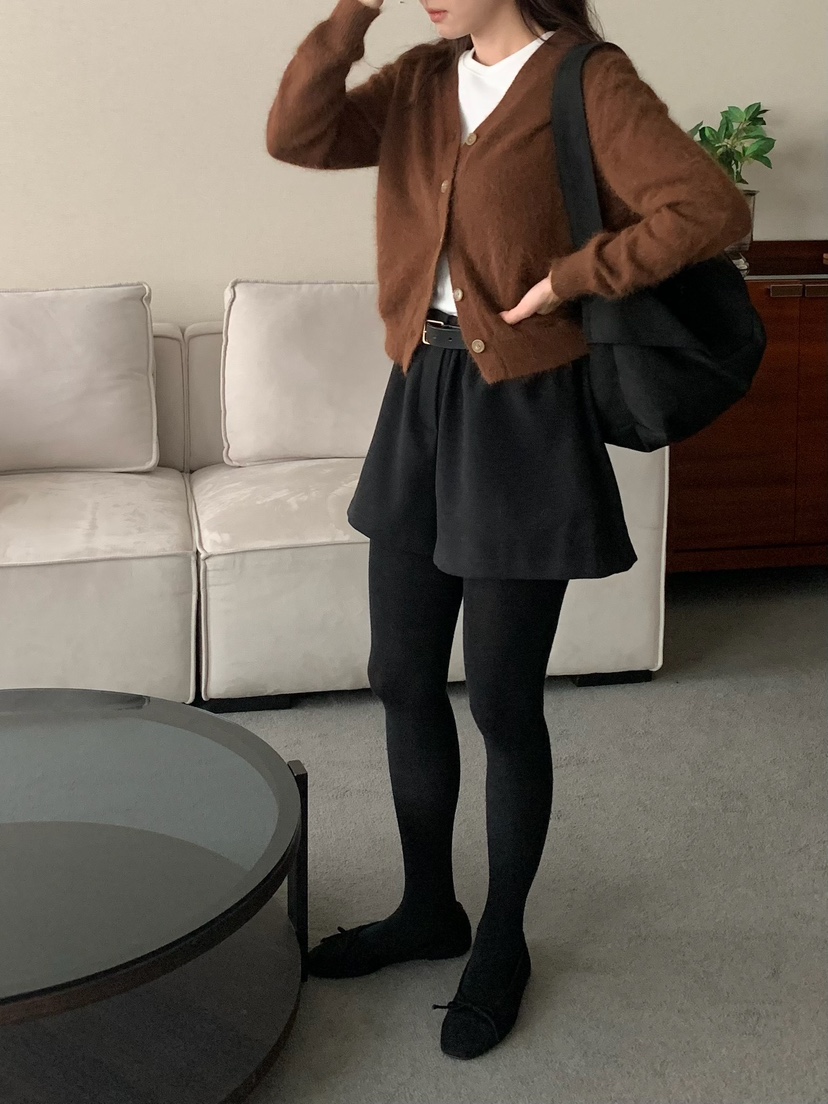 BLEECKER東大門㊣代購女裝新品真品休閑人氣25秋冬短褲人字形BLEECKER短褲