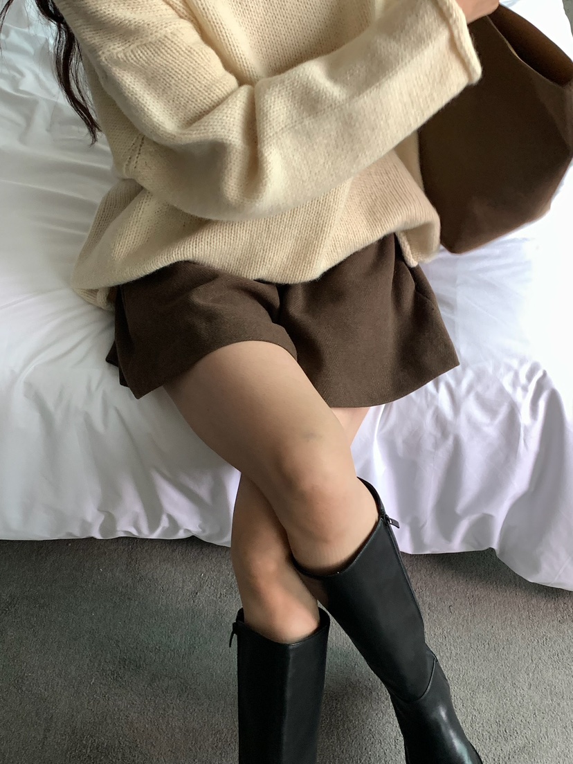 BLEECKER東大門㊣代購女裝新品真品休閑人氣25秋冬短褲人字形BLEECKER短褲